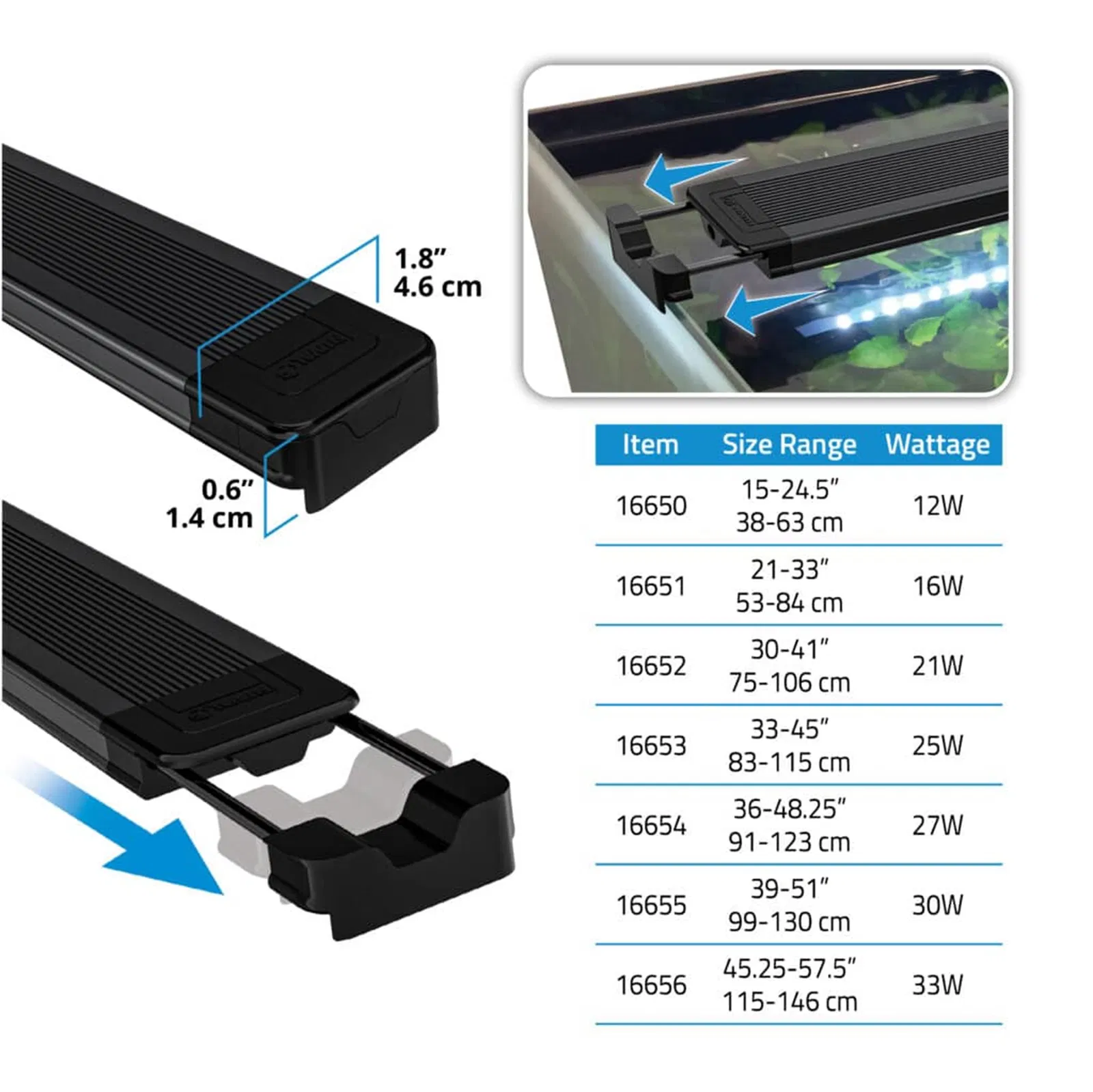 Fluval AquaSky LED 3.0 27W 91-122 cm